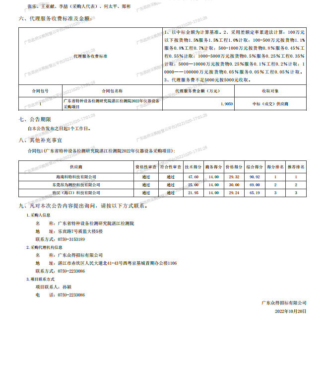 2022年湛江檢測院檢驗(yàn)檢測儀器設(shè)備采購項(xiàng)目【項(xiàng)目編號：ZDZJ22-Z21134】中標(biāo)公告(圖2)